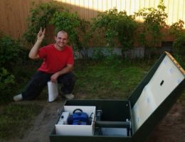 Работы по установке септика Топас 6 Пр