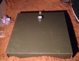 Оконченный монтаж септика Топас